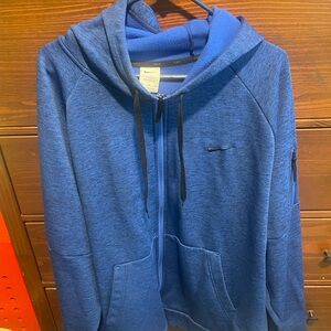 Nike Heathered Blue Full-Zip Hoodie
